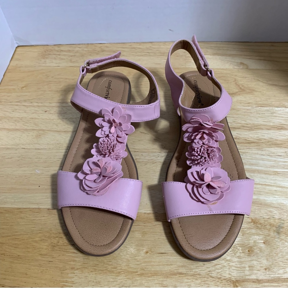 Comfort View Strap Sandal Pink Floral Bonnie #12003‎ | 9M